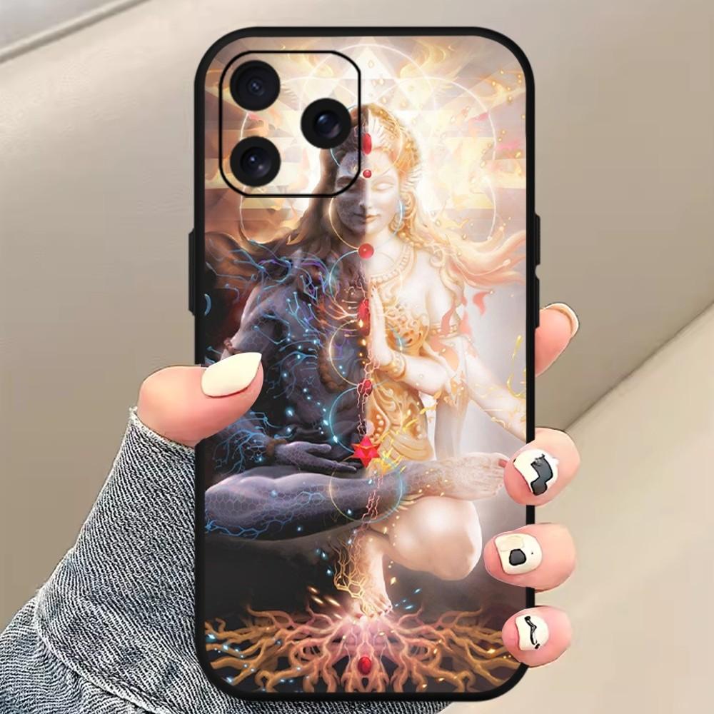 Чехол для телефона «Господь Шива, индуистский Бог, Будда» для iPhone Mini 11 12 13 14 15 Pro XS Max X Plus SE XR, черный мягкий корпус iPhone12mini