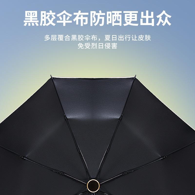 UV automatic three-fold umbrella for sun protection and UV protection for school