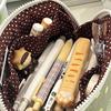 Durable Polka Dot Design Pencil Case Large Opening Large Capacity Stationery Pouch Stationery Organizer Students