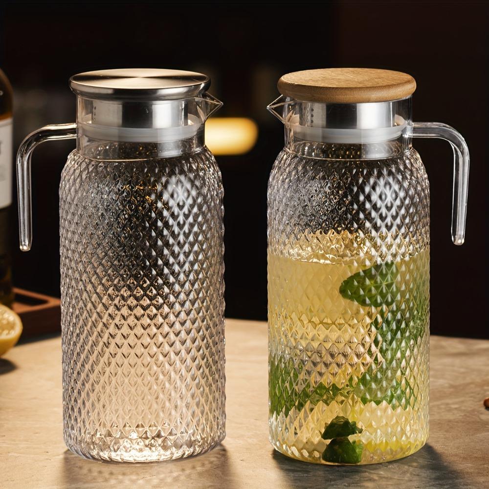 V-shaped Diversion Port Cold Water Jug Large Capacity Juice Jug Multifunctional Drinks Pot Home