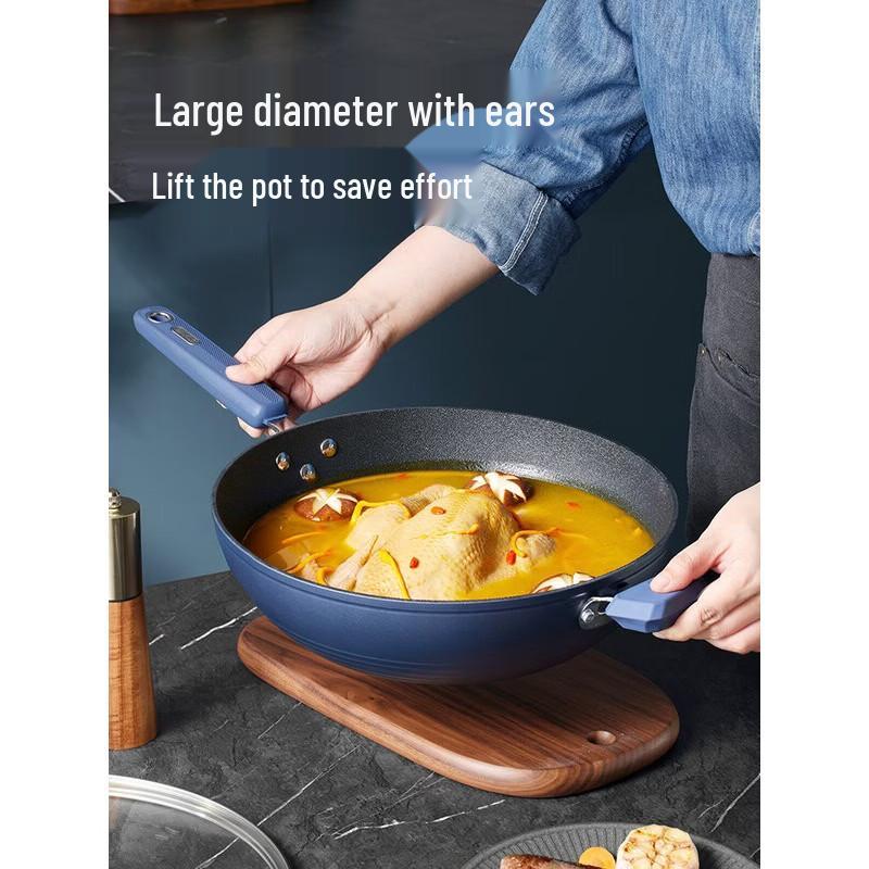 

COOKER KING Valley Deep Blue Non-stick Wok