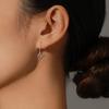 Modian Vintage Lijnen Hart Oorbellen 925 Sterling Zilver Romantische Hartjes Oorbellen Klassieke Bruiloft Sieraden Voor Vrouwen Grils