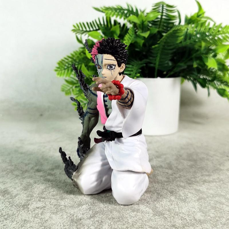 13cm Demon Slayer Figure Akaza Anime Action Figure Pvc Figurine Collectible Model Children Toys Halloween Gifts Doll Ornaments