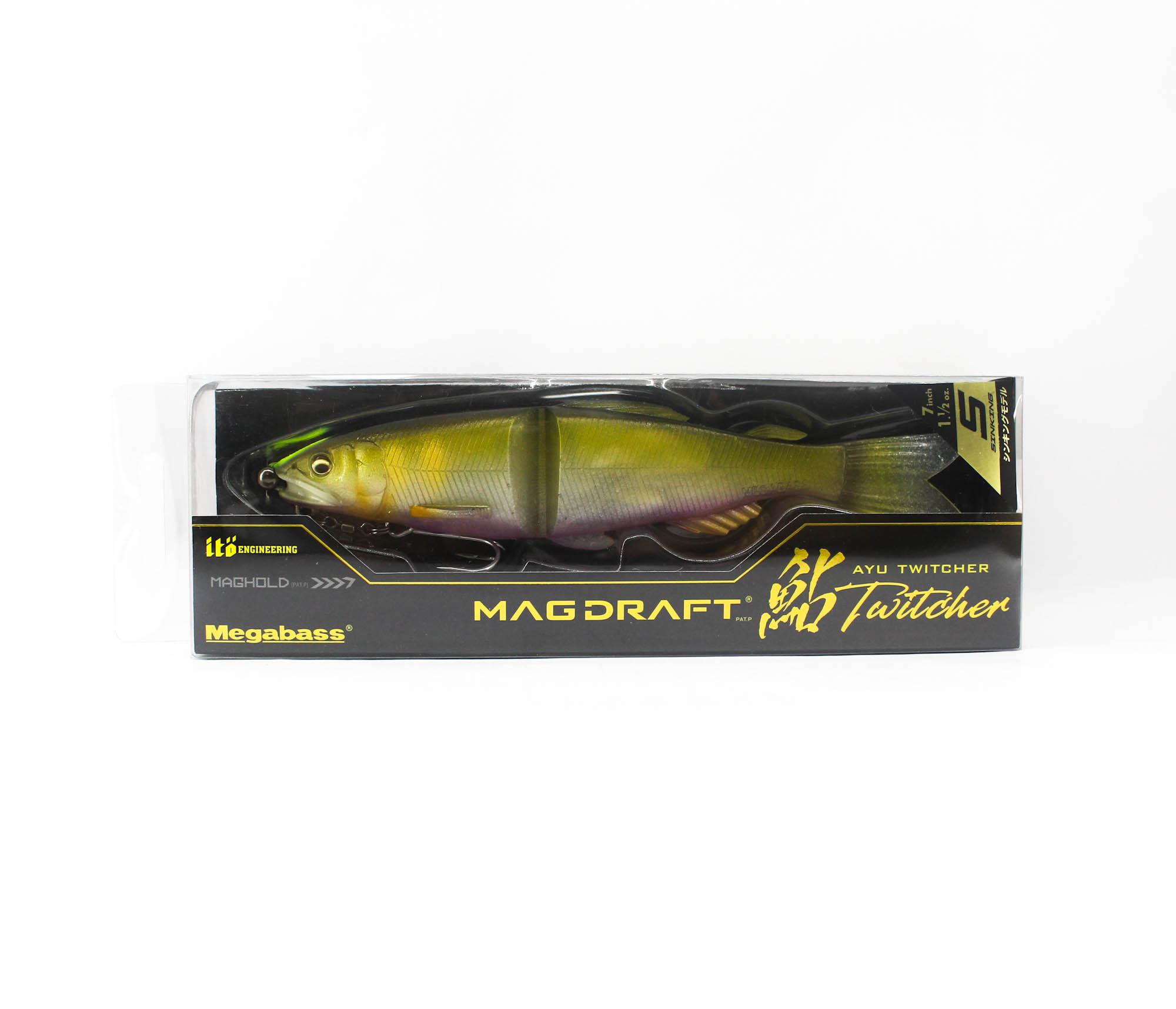 Megabass Soft Lure Mag Draft Ayu 7 Inch Sinking Lure Indicator Ayu (4811)