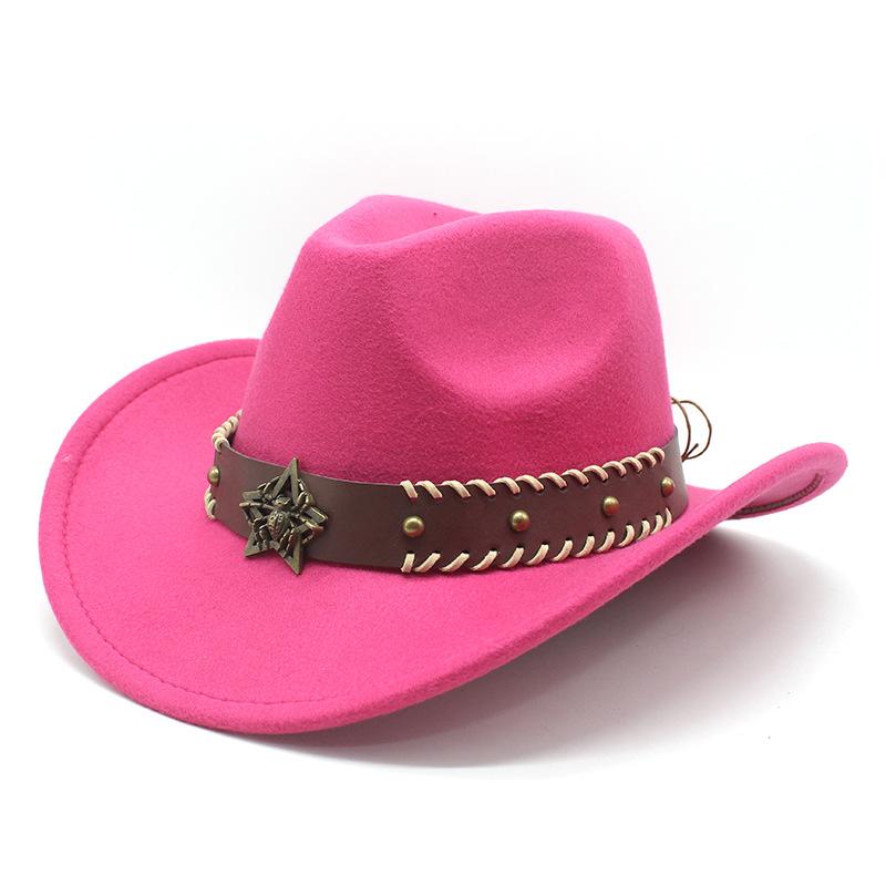 Ethnic Topper Hat Western Cowboy Hat Jazz Hat Felt Hat Wool Hat Men And Women