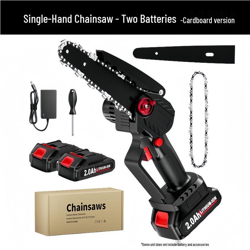 Compact Cordless Electric Chainsaw with Lithium Battery for Home Pruning and Logging
