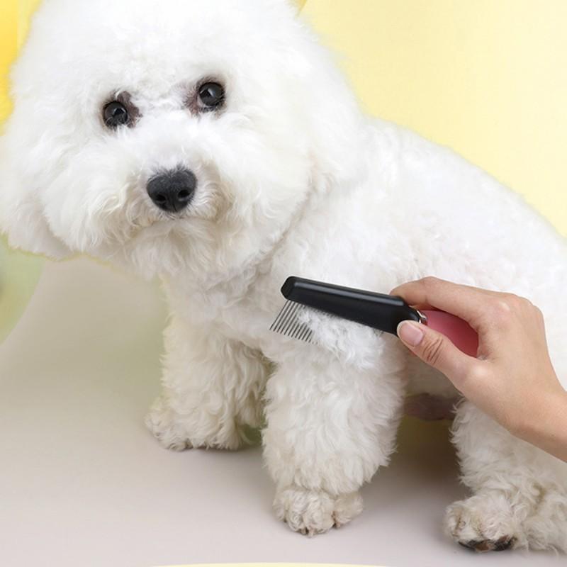 Dog Comb Pet Hair Remover Massage Cat Brush Silicone Handle Combs for Cats Hair Knot Opening Dog Grooming Brush Pets Acessorios