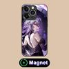 HSR Castorice Glass MagSafe Mobile Phone Case for iPhone 17 16 15 14 13 12 11 Air Pro Max Plus Mini Colorful Cover