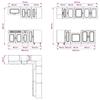 11 Piece Kitchen Cabinet Set Kalmar Concrete Grey Engineered Wood