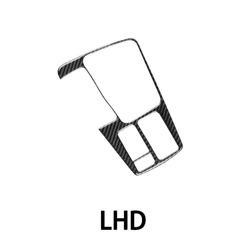 For Seat Leon 2017 2018  Soft Carbon Fiber Car Styling Interior Center Console Gear Shift Panel Frame Cover Trim LHD/RHD