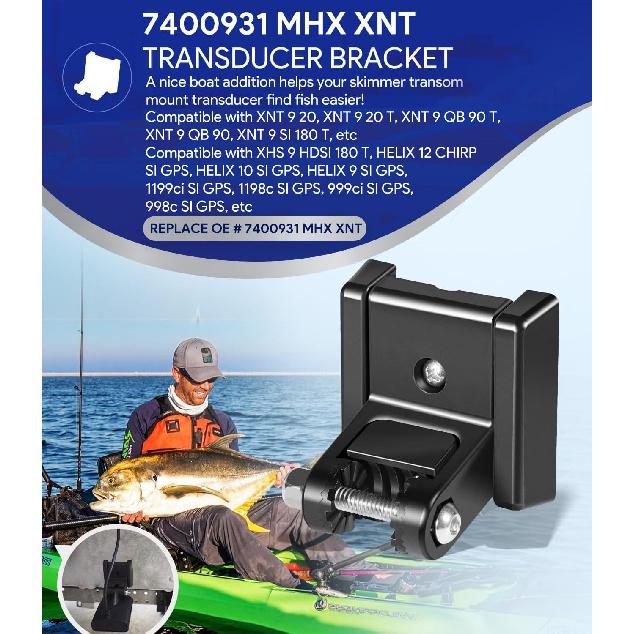 7400931 MHX XNT Кронштейн для датчика - Крепление датчика для датчиков модели XHS, Комплект крепежа для транца Совместим с XNT 9 20, XNT 9 20 T,