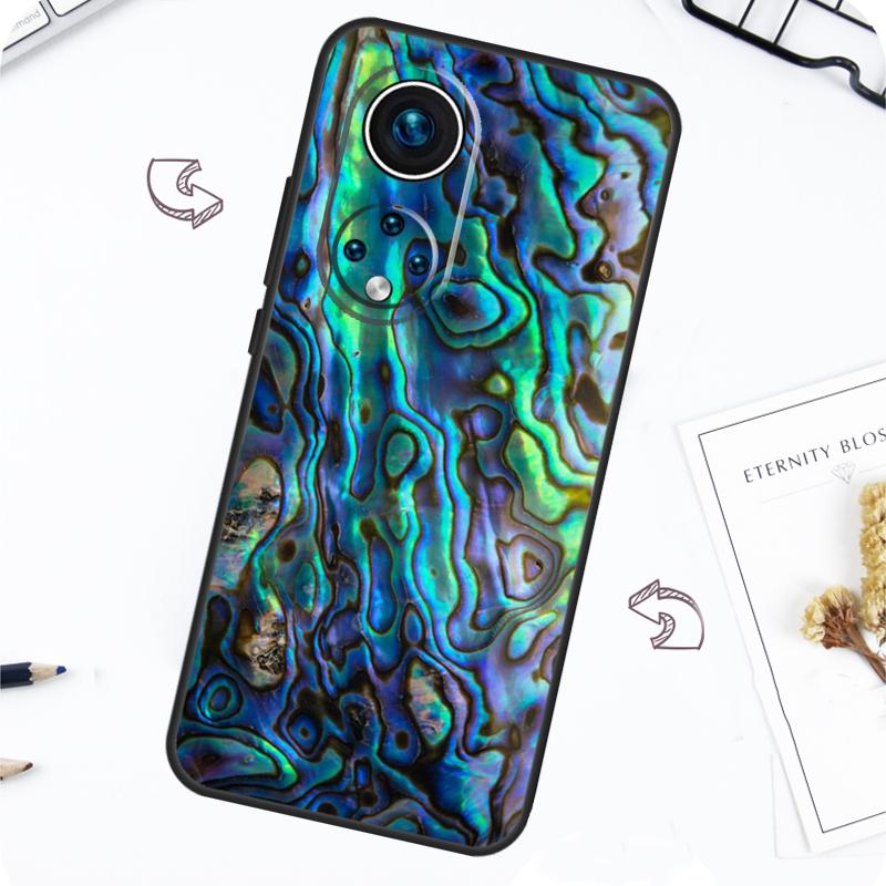 Abalone Sea Shell Texture Case For Honor Magic 7 Lite 5 6 Pro Honor 200 50 70 90 Lite X8b X9a X8a X8 X9 X9c X9b Cover