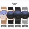 Sanda Unisex Blue Light Fashion Quartz Watch with Mesh Band