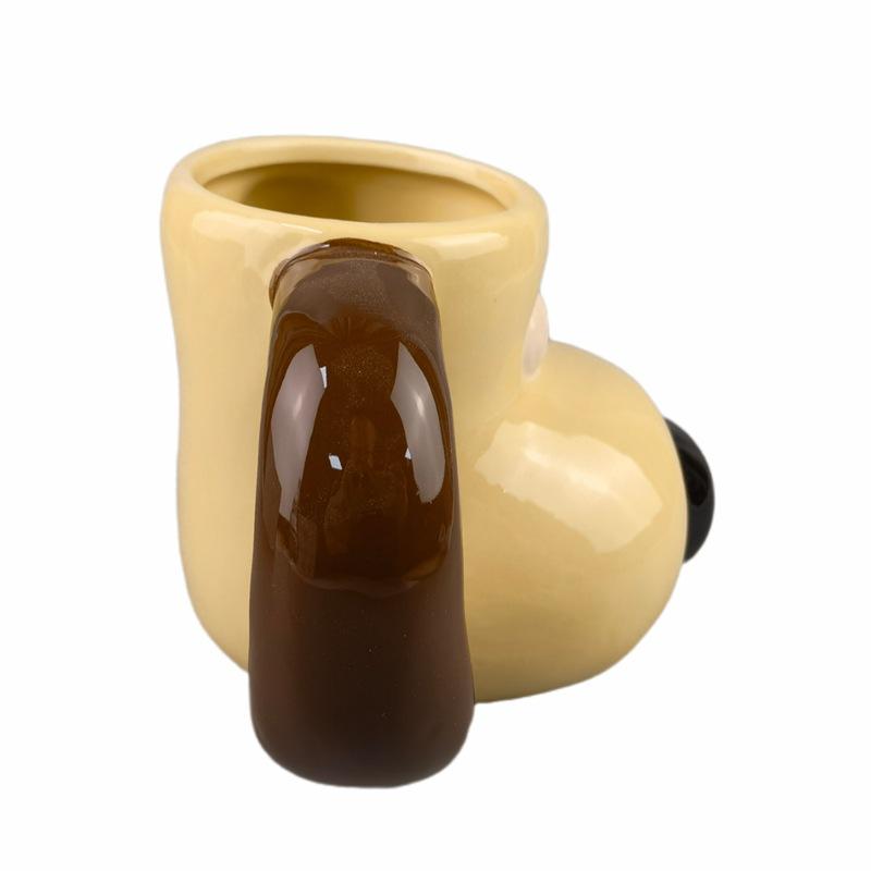 Niche Zongmen Dog Ceramic Mugs, Breakfast Cups, Juice Cups, Milk Cups, Cartoon Animal Coffee Cups