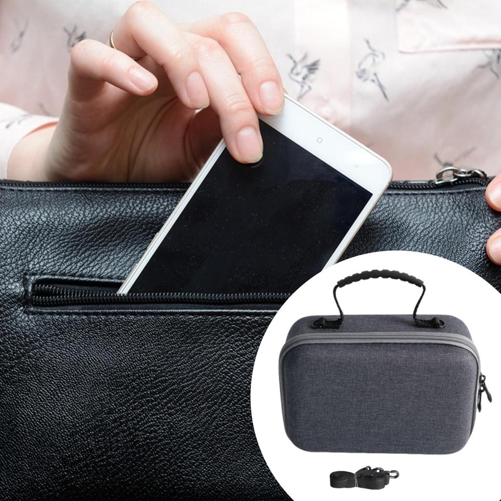 EVA Case with Handle Slots Cell Phone Carrying for Travel Outdoor Gray
