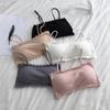 Teenager Mädchen Spitze Tube Top Camisole mit gepolsteter Weste und elegantem Rückendesign