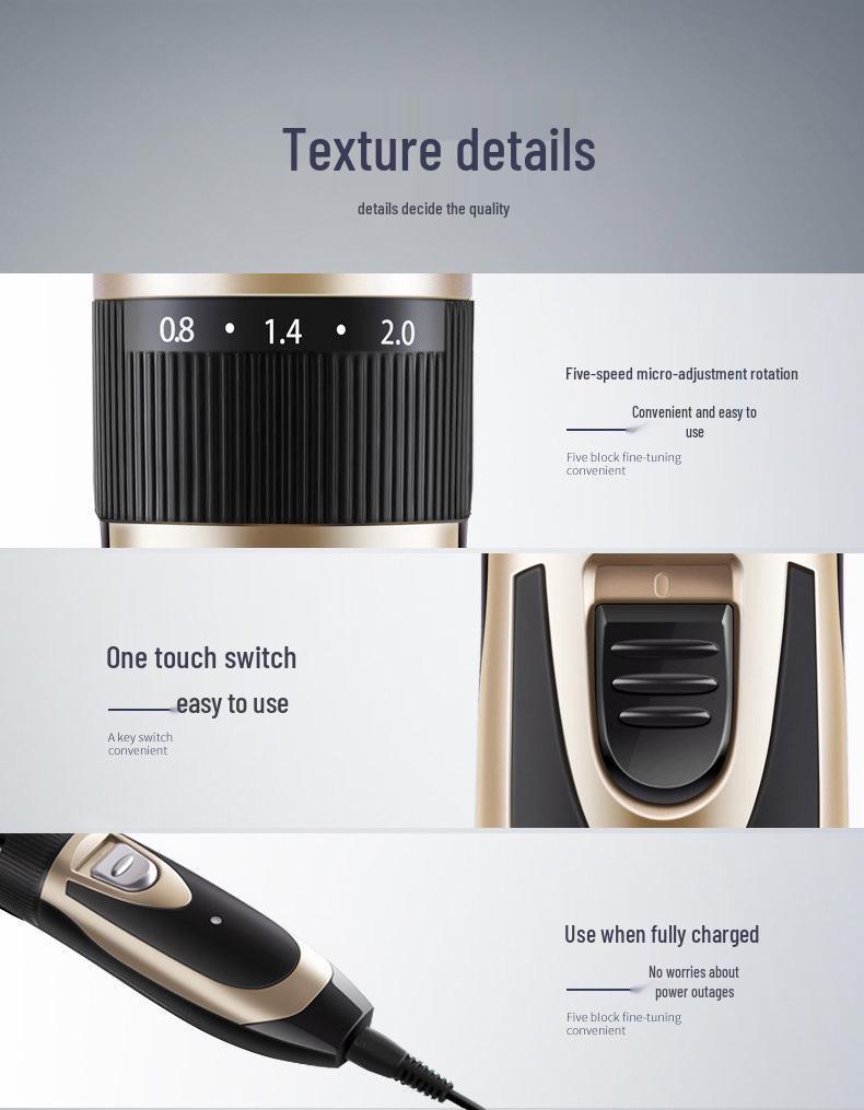 Electric Hair Clipper: Home & Barber Shop 4-in-1 Shaver & Trimmer