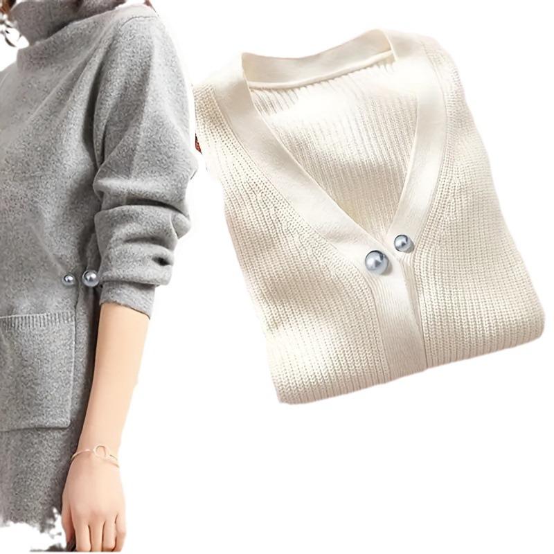 Pearl Cardigan Button: Anti-Exposure Brooch & Waist-Cinching Pin for Skirts and Pants