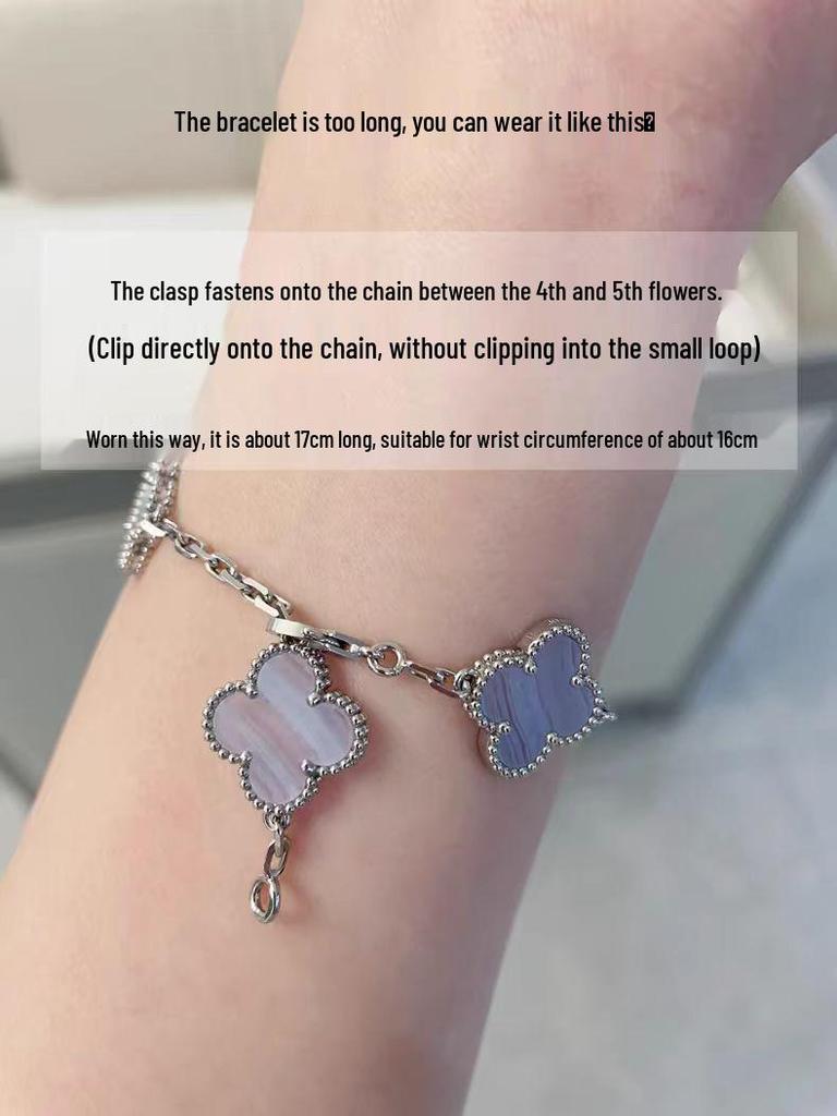 Gold Four-Leaf Clover & Five-Flower Pendant Necklace, 18K Plated, Elegant Gift for Her