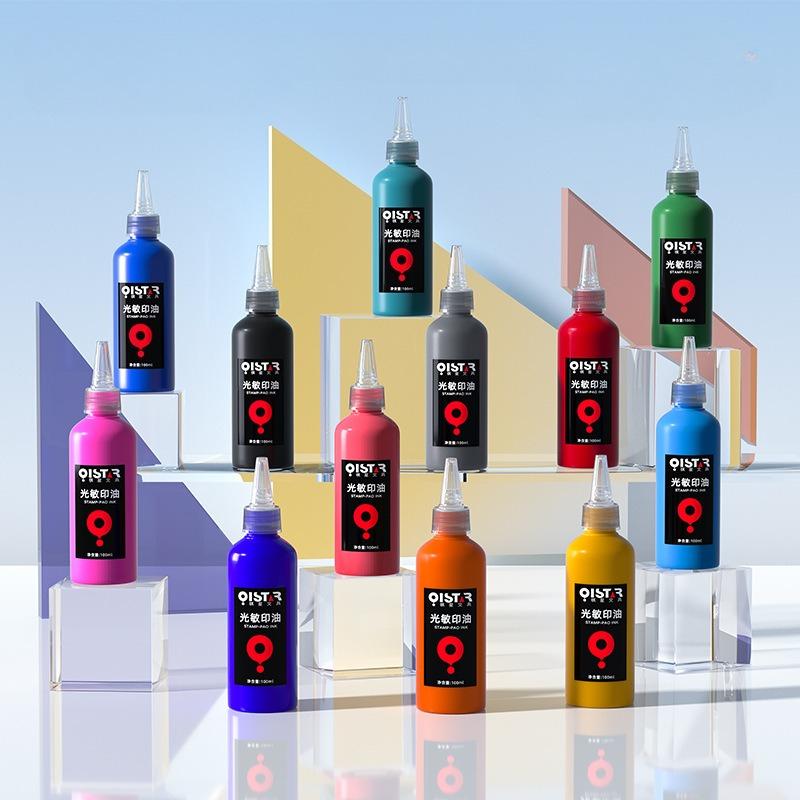 100ml Lichtempfindliche Druckfarbe Schnelltrocknend Stempeln Büro Dokumente DIY Handbuch Erstellung Grußkarten Design Geschenkverpackung
