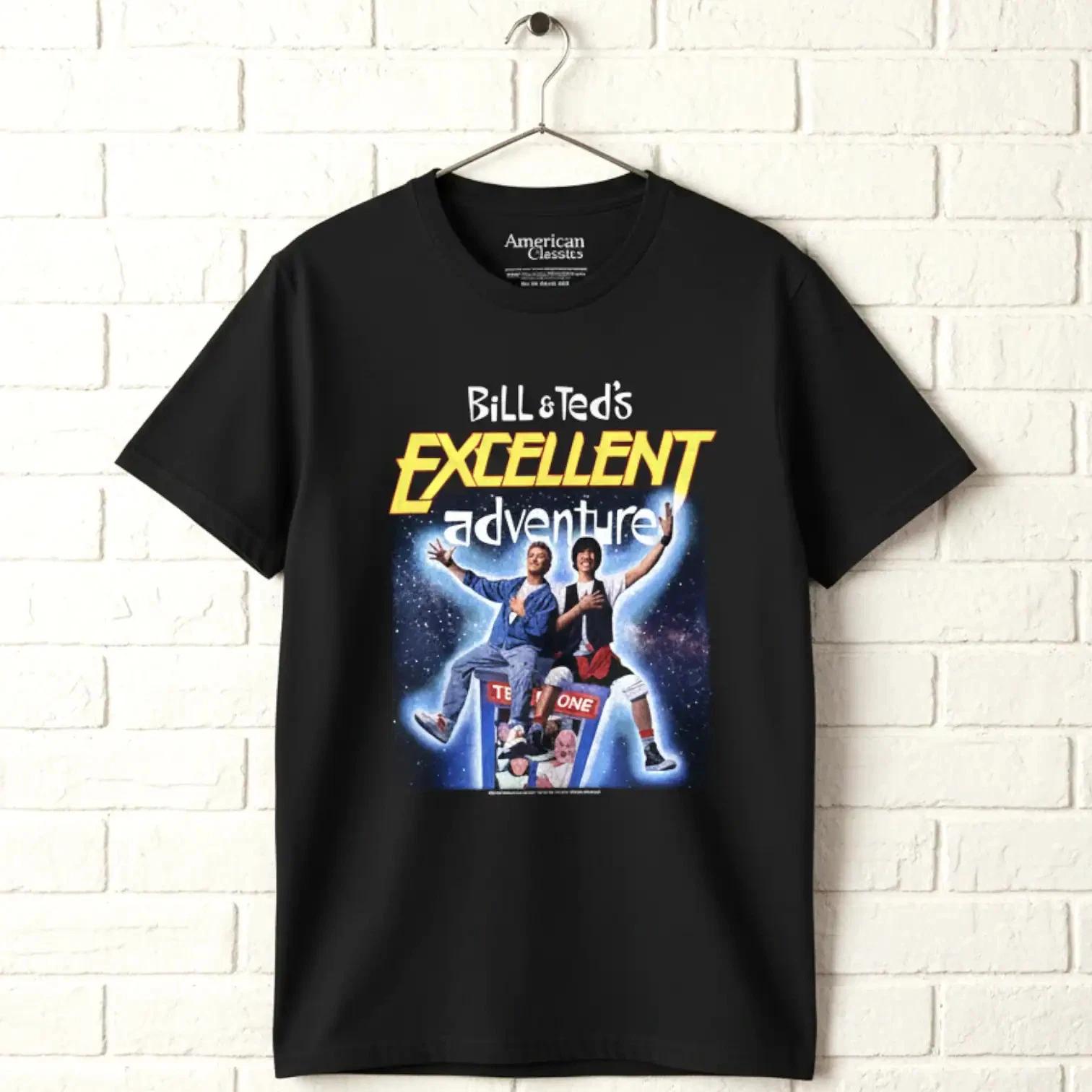 Bill & Ted s Excellent Adventure Space Poster Men s T Shirt XXXXL