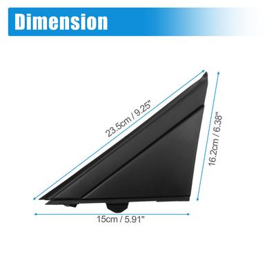 Matte Black Door Mirror Flag Cover Left Right for Fiat 500 2012-2019 1SJ85KX7AA