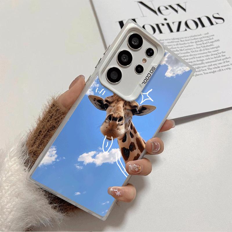 Giraffe Animal Pattern Shockproof Phone Case for Samsung Galaxy S26 Edge S25 Ultra S24 FE S23 Plus S21 Cover Anti Fall Fundas