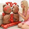 1/2pcs Large Standing Valentine's Day Bear Balloon, Suitable for Valentine's Day Party Decorations, Wedding Decorations