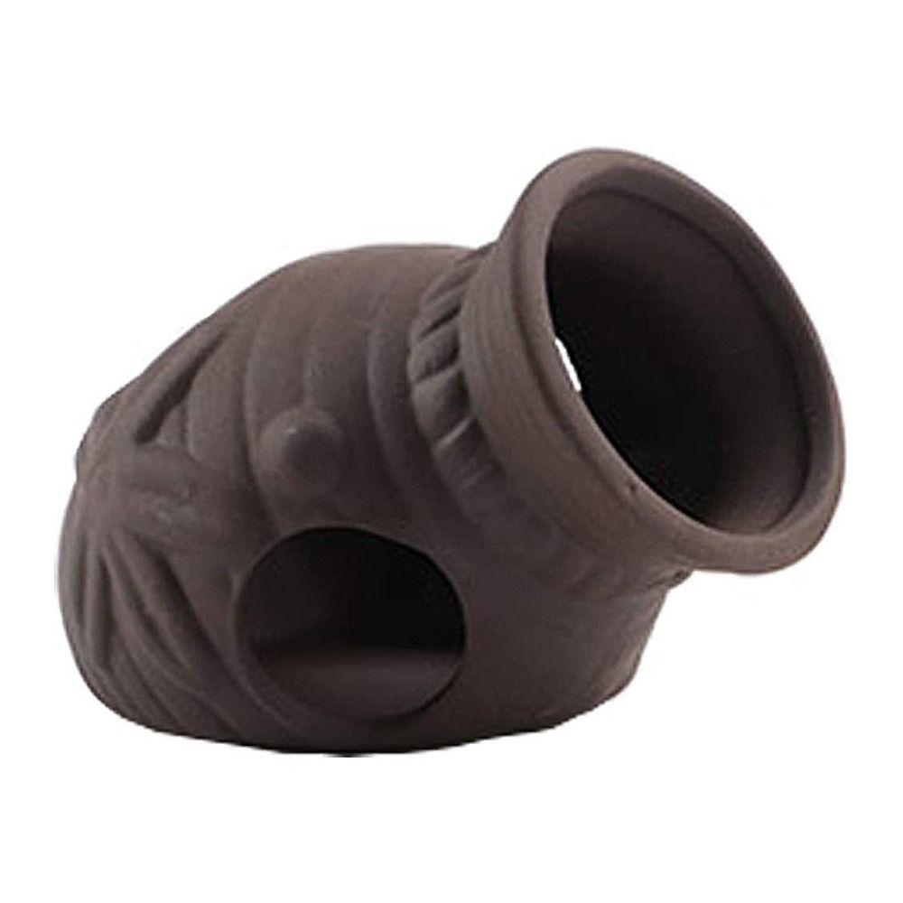 Purple Clay Pottery Tank 2.5*2.5*3.14 Inches Fish Spawning Hole Durable Aquarium Decoration