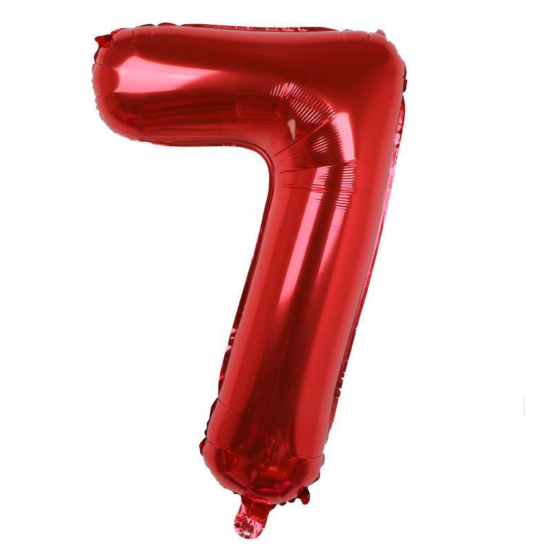 32 Inch Digital Aluminum Film Balloon, Medium Digital Gold Silver Red Black Gradual Change Color Birthday Decoration Wedding Party Balloon