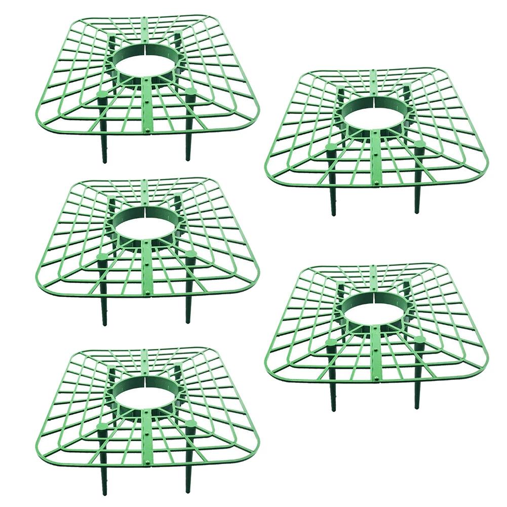

5/10Pcs Strawberry Stand Frame Square Tray Holder Square Plastic Planting Rack Climbing Pillar Gardening Bracket Plant Support
