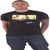 Tricou Eagles Copertă Album Hotel California Logo Trupă Nou Oficial Bărbați Negru
