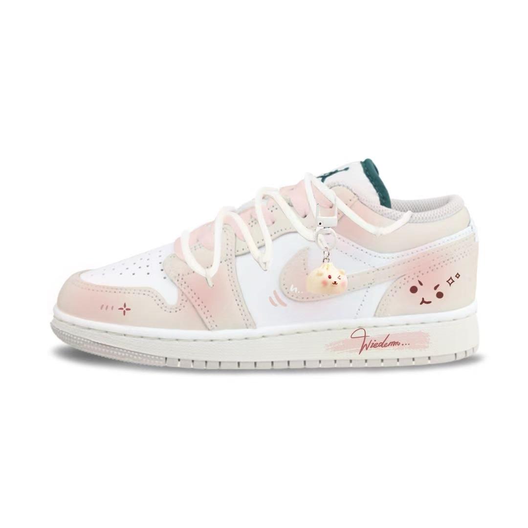 

Jordan Air Jordan 1 Abrasion Resistant Abrasion Resistant Low top Vintage Basketball Shoes Unisex Ecru FQ7687-300(Team325-) 36
