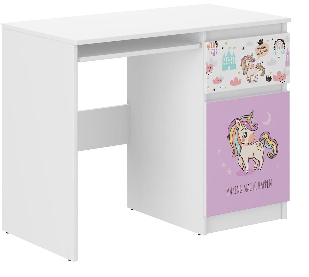 Children's desk N-33 PINK UNICORN