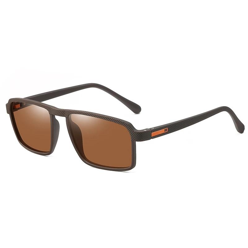 

TR90 Anti-Glare Square Myopia Sunglasses Men Polarized Retro Spring Leg Nearsighted Sun Glasses Prescription 0 -0.5 -0.75 To -6 0