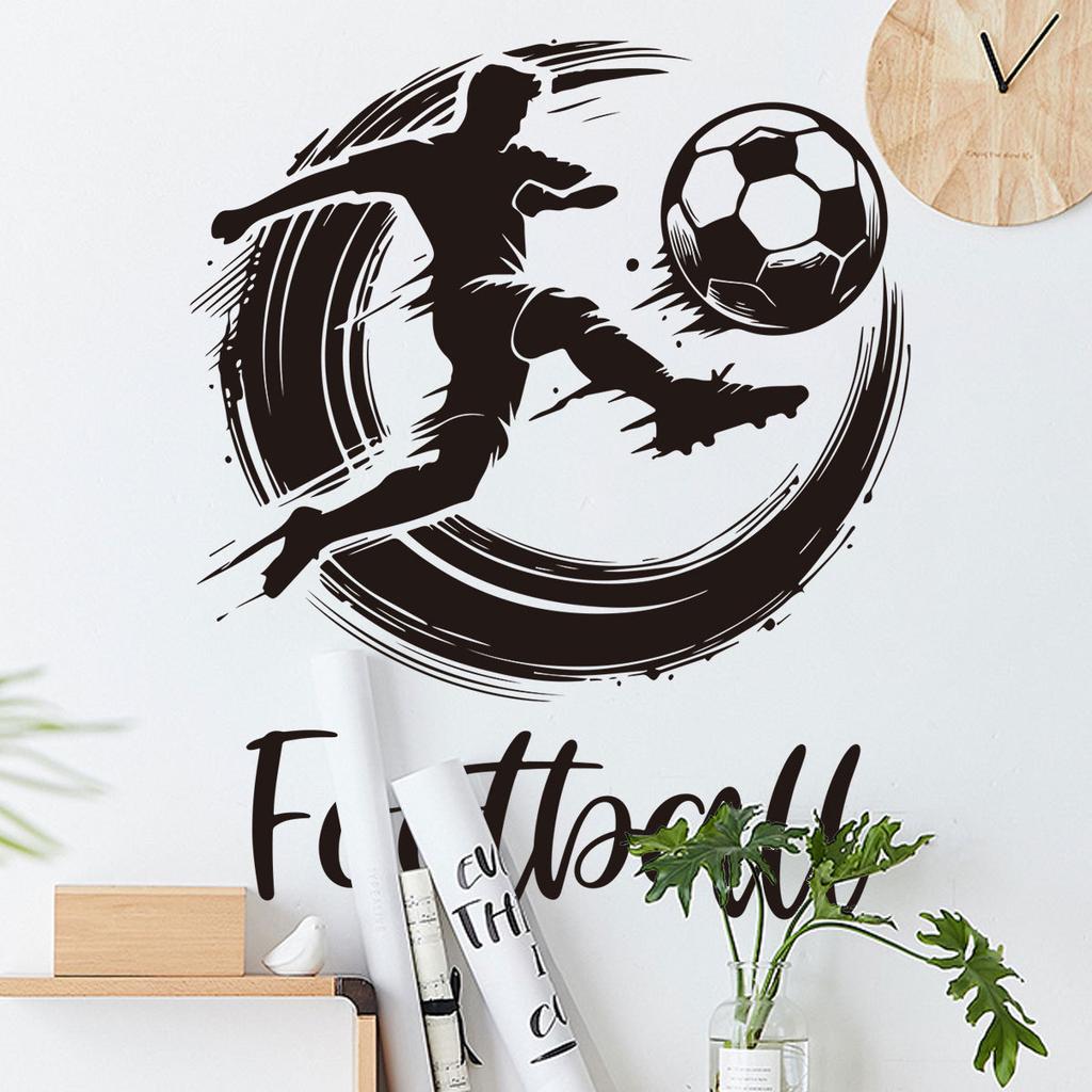 2026 World Cup Football Soccer Wall Sticker Self-Adhesive Removable for Home Party Room Fan Sports Decor