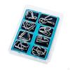 8pcs/Set Metal Wire Puzzles Brain Teaser Interlock Chinese Ring Trick Toy Adults Challenge
