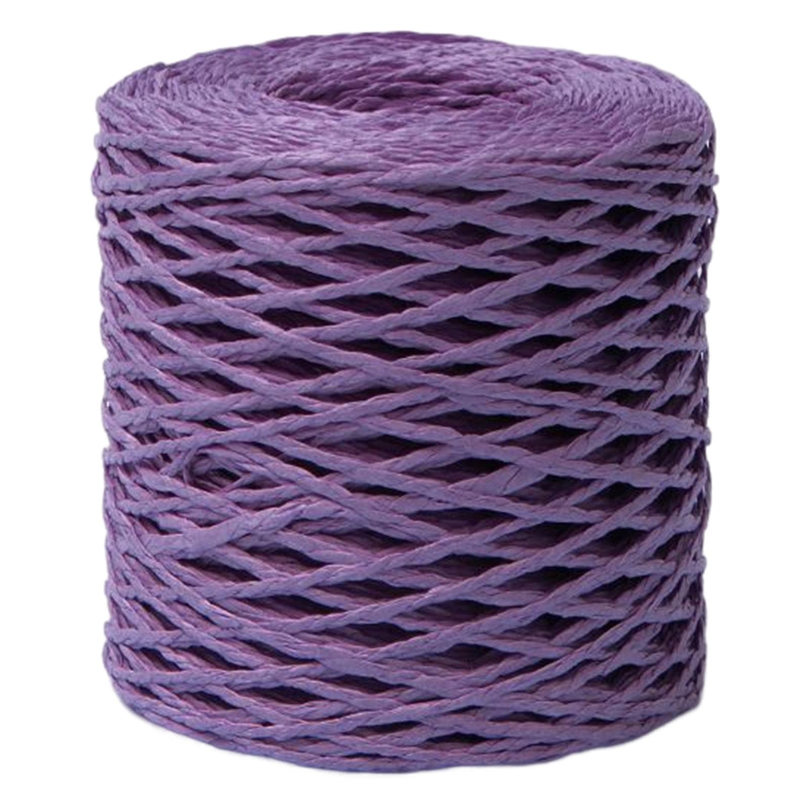 

Многоцелевая плетеная нить из рафии своими руками для плетения веревки для вязания крючком