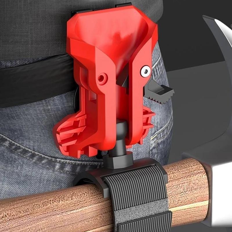 1 Stuk Snelontgrendelende Hoge Hardheid Snelhaak Gereedschap Organizer voor Draagbare Gereedschappen Draagbare Zelfvergrendelende Boorhouder met Riemclip