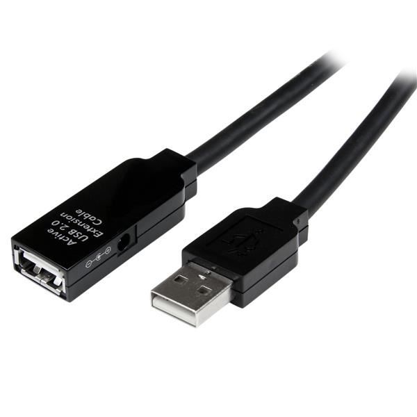 Câble Répéteur Active USB 2.0 - STARTECH.COM - 10 M - Noir