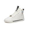 SNOOPY x Anta Snoopy Canvas High top Skateboard Shoes Women's White Black 922138604-3