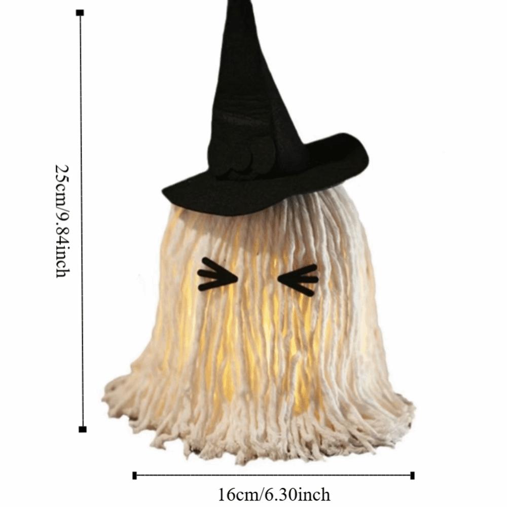 with Hat Specter Ornaments LED Mop Head Desktop Decoration Halloween Hanging Ghost Light  Study