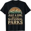 Just A Girl Who Loves National Parks Retro T-Shirt