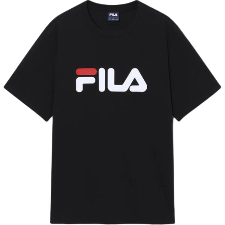 FILA T Shirts Unisex Black Crew Neck FS262RS01X018-BLK XL/105