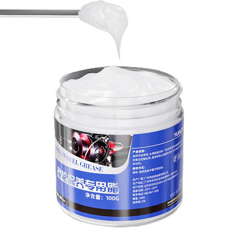 Kit Grasso per Mulinello da Pesca 100g Grasso per Mulinello da Pesca Olio per Mulinello da Pesca Accessori Efficaci per la Cura del Mulinello da Pesca Lubrificante per Mulinello da Pesca