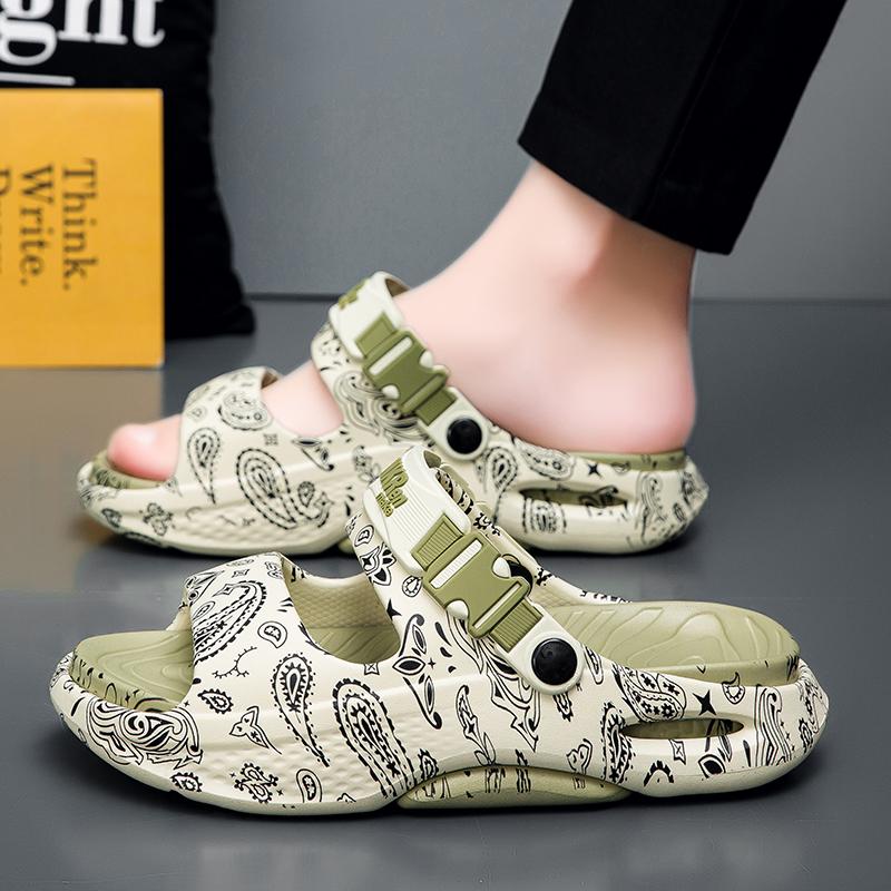Fashion 2025 New Anti-Slip Men's Summer Outdoor Slippers Thi Bot Beach Sandals EVA Casual Shoes Platform Clogs Men Home Garden Outdoor