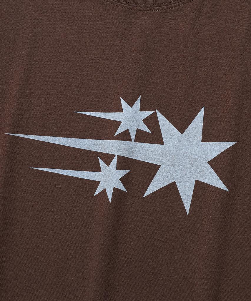 NICEGHOSTCLUB 3Star Big Crop Tee_Brown(Ng2Gmft531A)