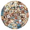 50 Retro Travel Stickers: Waterproof, Decorative Stickers for Journals, Diaries, Phones, Guitars, Skateboards, Computers, and Water Bottles.