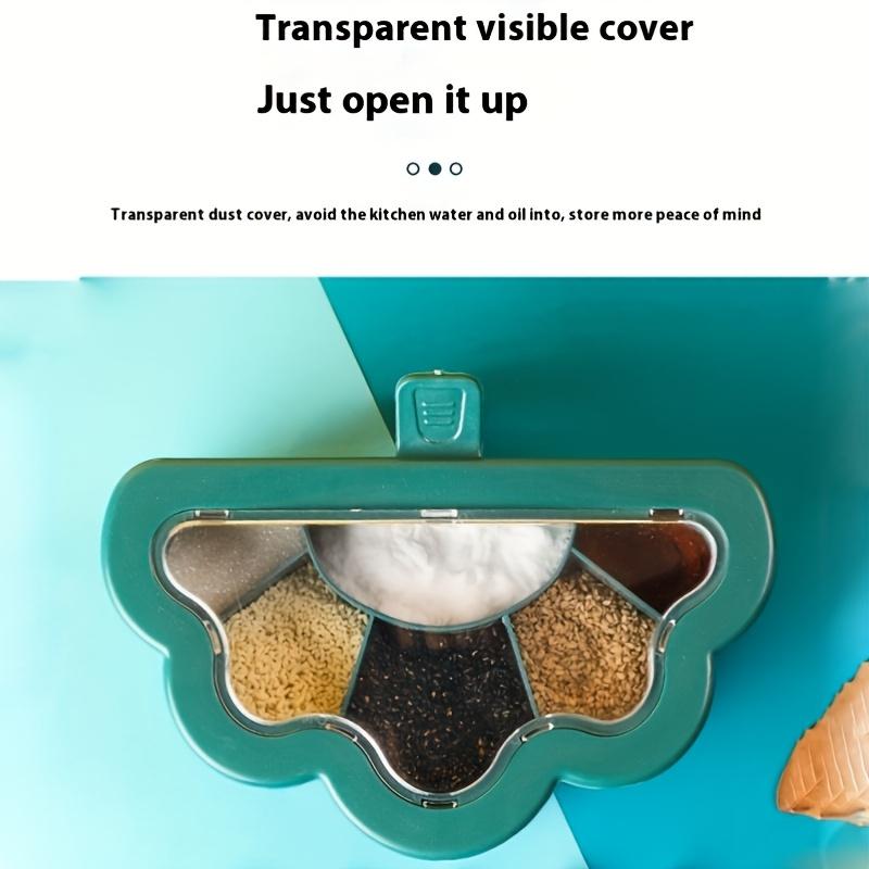 1pc Multi Compartment Spice Organizer , Durable PP Material, Integrated Kitchen Spice Container for Home Use, Versatile Spice Storage Solutio