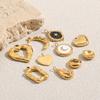 MamacitaSlay 316L Stainless Steel Heart Irregular Charms 18K Gold Plated Waterproof Jewelry For DIY  Earrings Necklace Bracelet